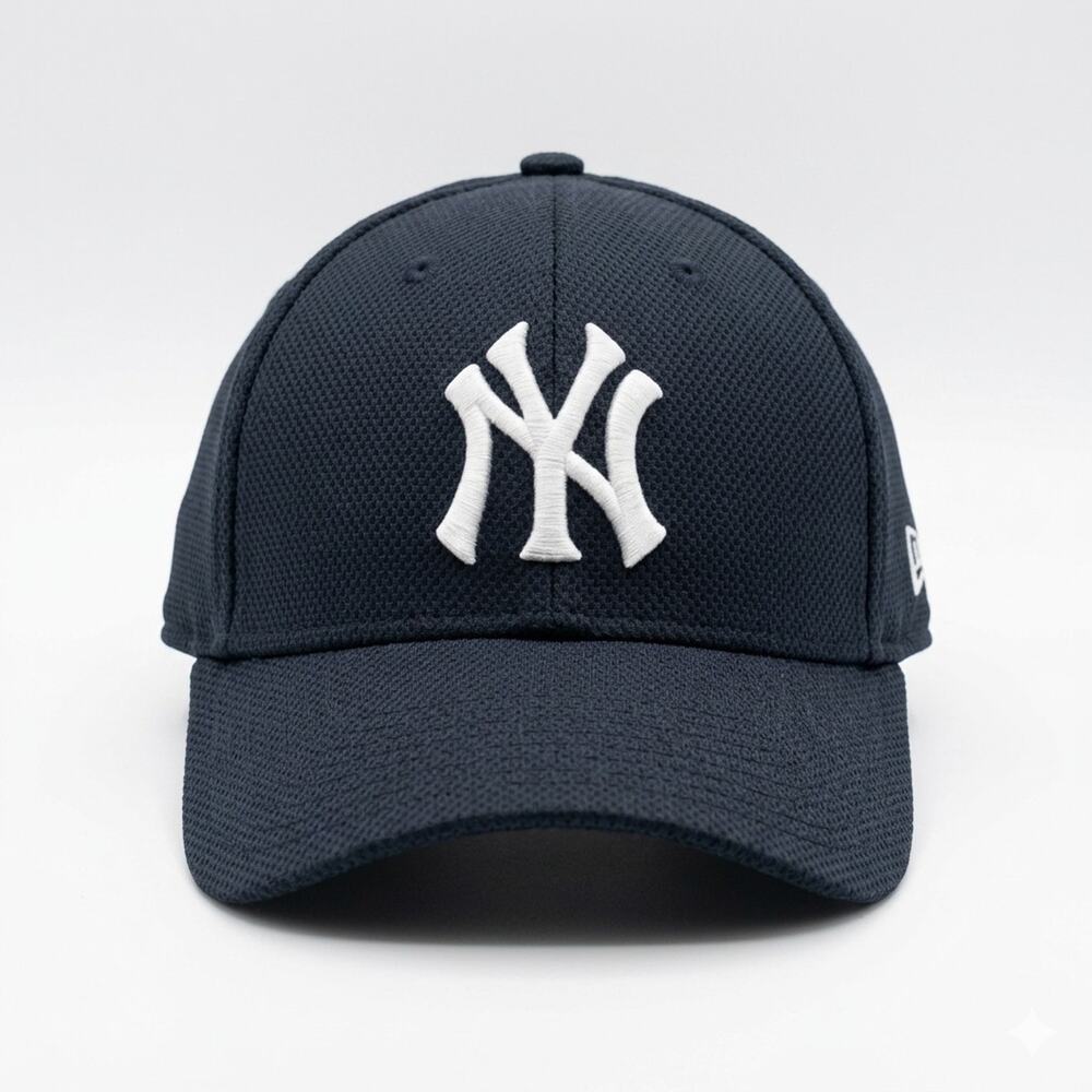 NY Yankees Michigan Wolverines Hat Melonwear Snapback Navy Mesh Dual Brand EUC